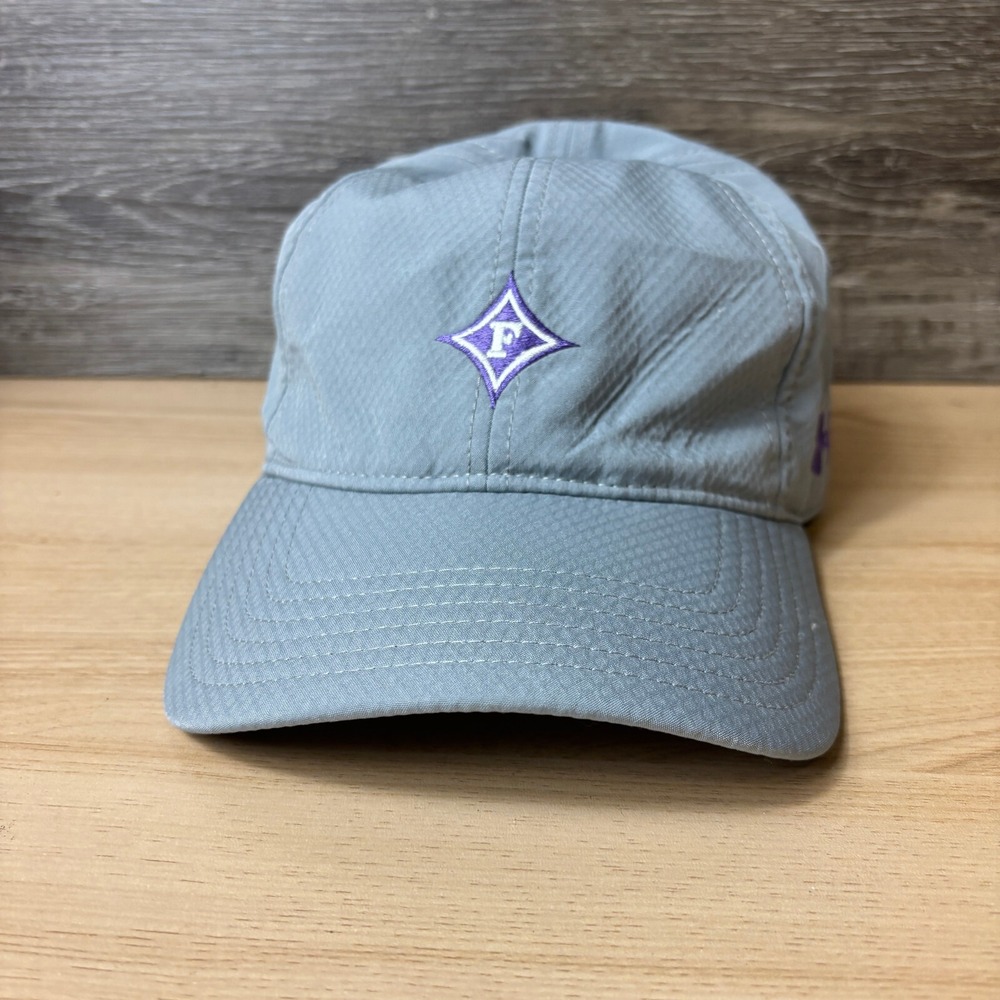 Furman Golf Course Hat Cap StrapBack Womens Gray Golf Performance Under Armour